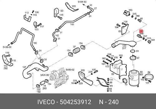 Датчик температуры автомобильный IVECO 504253912