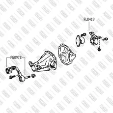 сайлентблок опоры дифференциала!\ Toyota RAV4 94> FG0978 FIXAR