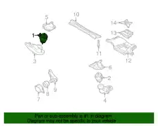 подушка ДВС правая Audi 4F0199382AQ VAG