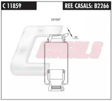 Гаситель, крепление кабины B2266 CASALS