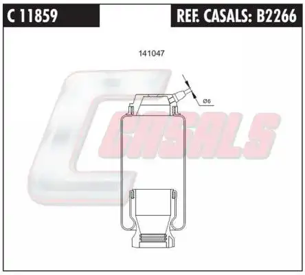 Гаситель, крепление кабины B2266 CASALS