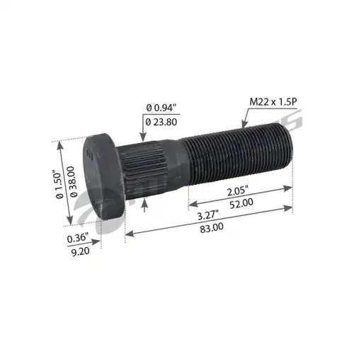 болт колесный ROR 780.066 MANSONS