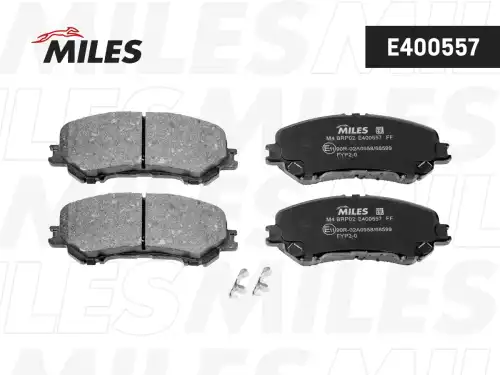 Тормозные колодки дисковые передняя ось MILES E400557