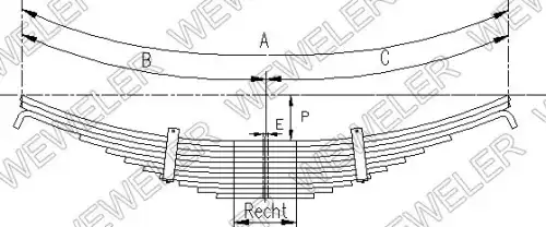 Рессора подвески WEWELER A179Z066ZA70
