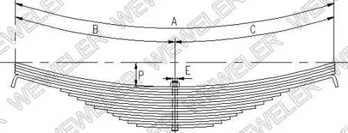 Рессора подвески WEWELER A179Z114ZA70