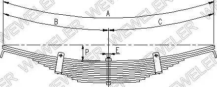 Рессора подвески WEWELER A179Z079ZF70