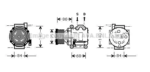 Компрессор, кондиционер AUAK157 AVA