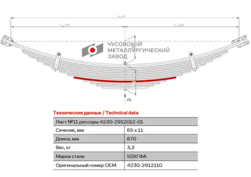 Лист №10 4230-2912110 ЧУСОВСКАЯ РЕССОРА