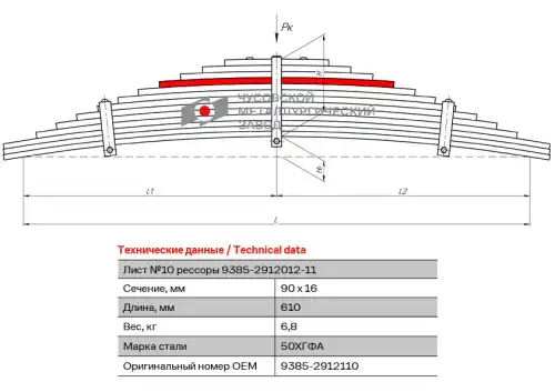 Лист №10 9385-2912110 ЧУСОВСКАЯ РЕССОРА