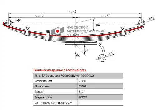 Лист №2 700809BA-2902102 ЧУСОВСКАЯ РЕССОРА