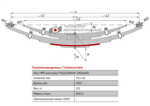 Лист №5 701112BA-2912105 ЧУСОВСКАЯ РЕССОРА