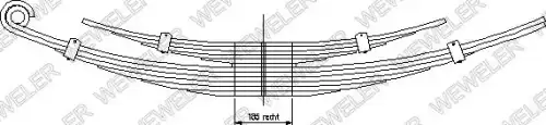 Рессора подвески WEWELER A017T088ZC76