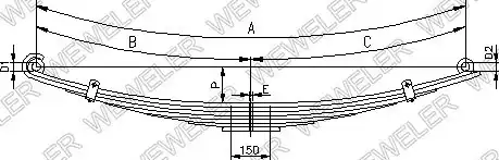Рессора подвески WEWELER A017T099ZC75