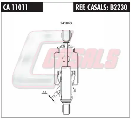 Гаситель, крепление кабины B2230 CASALS