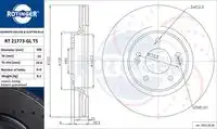Тормозной диск ROTINGER RT 21773-GL T5