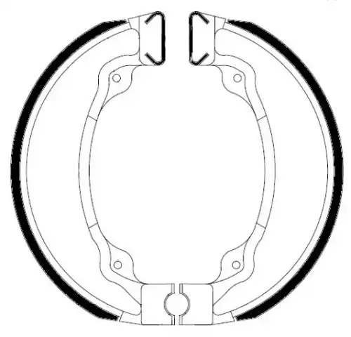 Тормозные колодки барабанные FERODO FSB958A