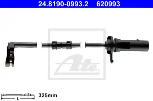 Датчик тормозных колодок ATE 24.8190-0993.2