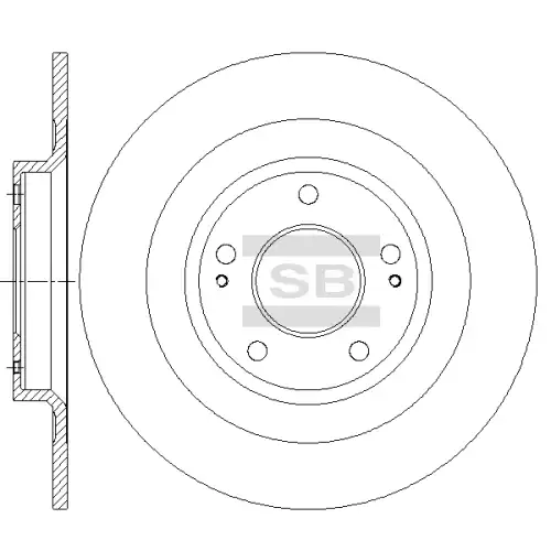 Тормозной диск SANGSIN SD4344