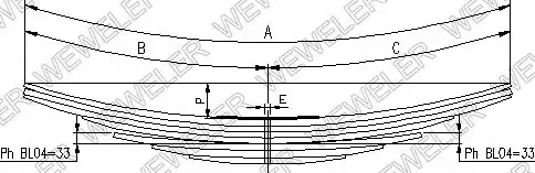 Рессора подвески WEWELER A088T146ZA70