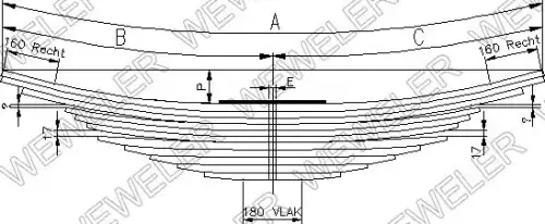 Рессора подвески WEWELER A088T310ZA70