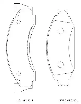 PAD KIT, DISC BRAKE 'KD6325 ASIMCO
