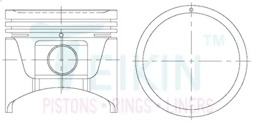 PISTON ASSY '44167STD TEIKIN