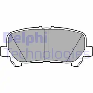 Тормозные колодки дисковые задняя ось DELPHI LP3601