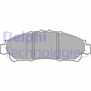 Тормозные колодки дисковые задняя ось DELPHI LP3602