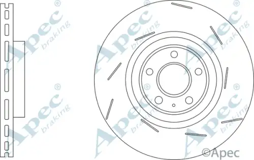 Тормозной диск APEC BRAKING DSK3302