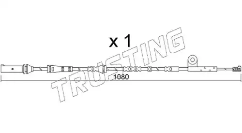 Датчик тормозных колодок TRUSTING SU.367