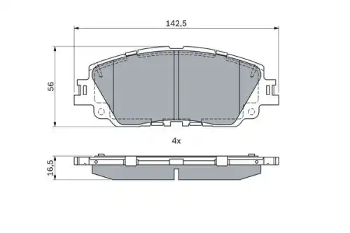 Тормозные колодки дисковые BOSCH 0 986 424 899