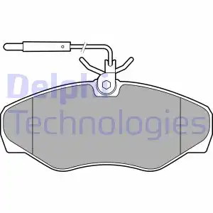 Тормозные колодки дисковые DELPHI LP3624