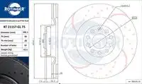 Тормозной диск ROTINGER RT 21157-GL T5