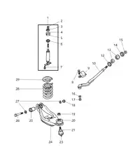 BALL JOINT PACKAGE LOWER CONTROL ARM 3837 088AC DODGE