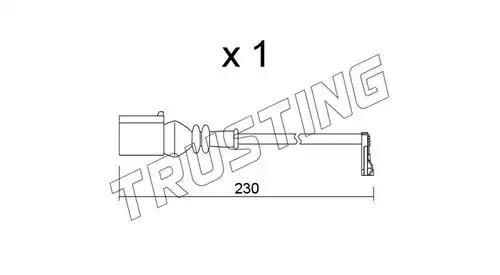 Датчик тормозных колодок TRUSTING SU.364