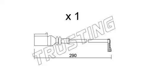Датчик тормозных колодок TRUSTING SU.365