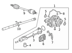 SHAFT,RR WHL DRV(CODE ABJ5) 84173832 BUICK