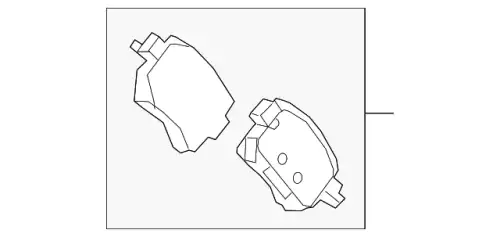 Тормозные колодки дисковые MAZDA GDYL2643Z