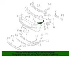 86526S1500 Фиксатор панели бампера MOBIS