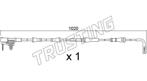 Датчик тормозных колодок TRUSTING SU.393