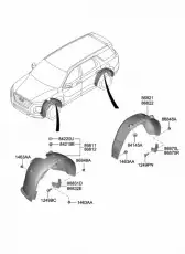 Подкрылок HYUNDAI / KIA 86822S8000