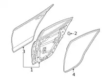 Уплотнитель двери HYUNDAI / KIA 83140AA000