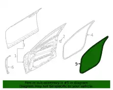 Уплотнитель двери HYUNDAI / KIA 82120T6000
