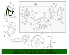 ШЛАНГ ТОРМОЗНОЙ СИСТЕМЫ 58732AA000 HYUNDAI