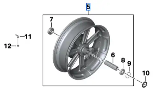 Кованый колесный диск Зд 77219457423 BMW