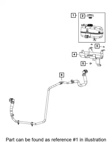 Расширительный бачок CHRYSLER 68519243AA