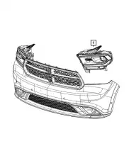 Фара CHRYSLER 68299135AF