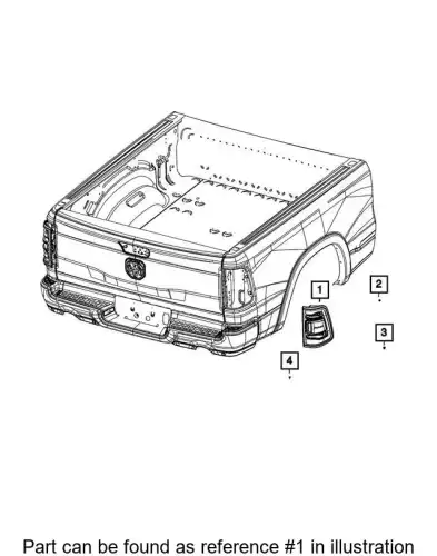Фонарь задний CHRYSLER 68262530AH