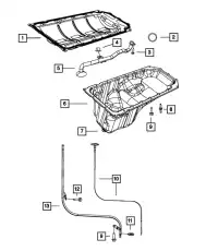 Поддон картера двигателя CHRYSLER 04893207AB