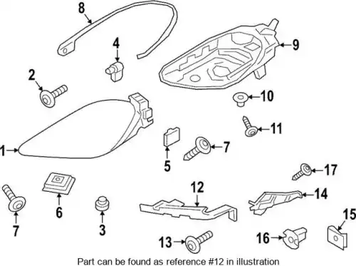 Кронштейн фары 9Y0807571A PORSCHE